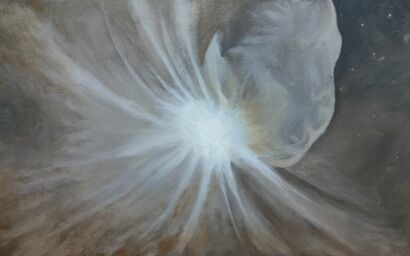 Cometa nel vuoto - a Paint Artwork by Lorenzo Dominici